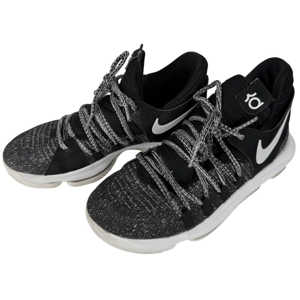 NIKE Kevin Durant Kids Basketball Shoes Black‎ White Youth 6Y 918365-001